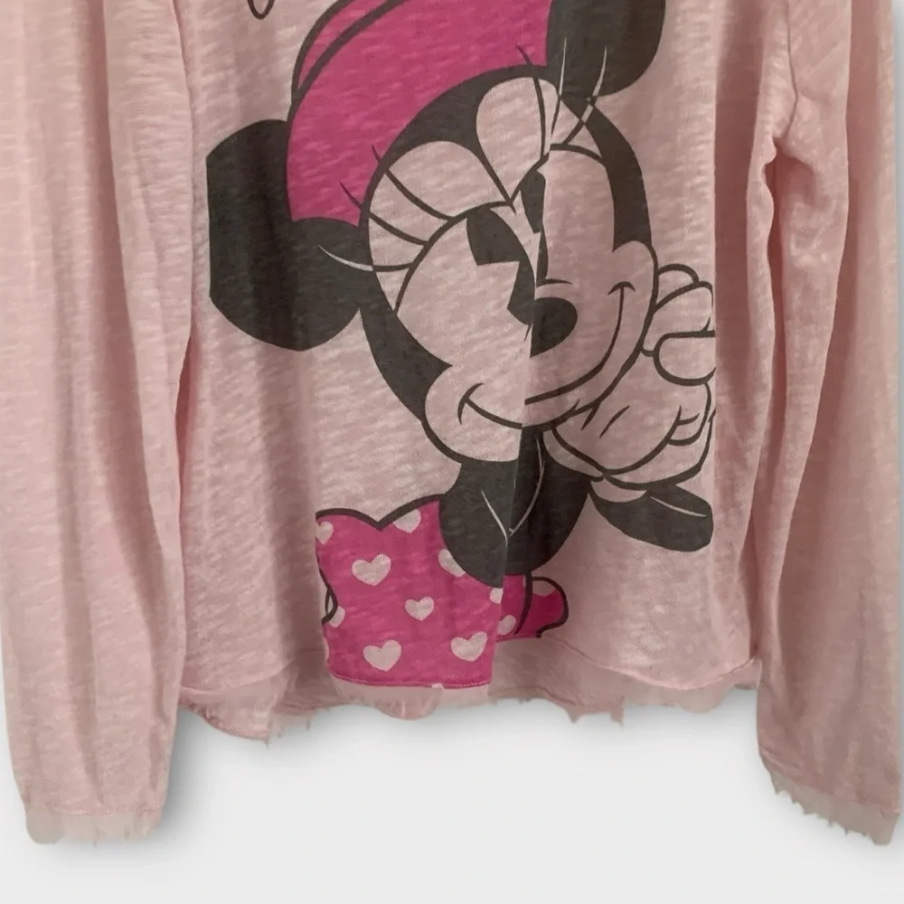 Disney Parks Minnie Mouse Pink Long Sleeve Top - Picture 3 of 8